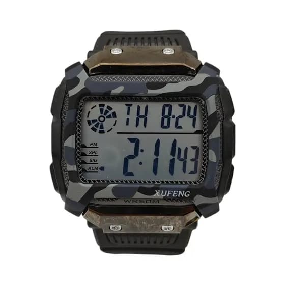 [341] Relógio Digital à prova d'agua masculino original esportivo presente alarme/cronômetro da moda