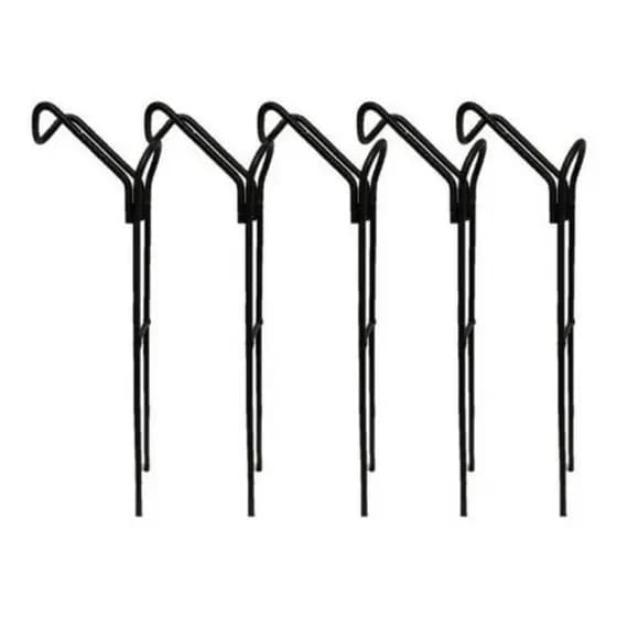 Kit com 5 suporte varas reto com reforço barranco