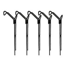 Kit com 5 suporte varas reto com reforço barranco