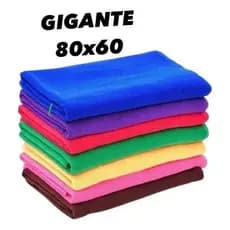 Panos Chão Microfibra Gigante Kit 5 Un 80x60cm Direto de Fábrica Multiuso Seca Limpa Casa Carro