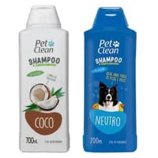 Kit Shampoo De Coco  Shampoo Neutro Pet Clean Cachorro Gato Envio Imediato
