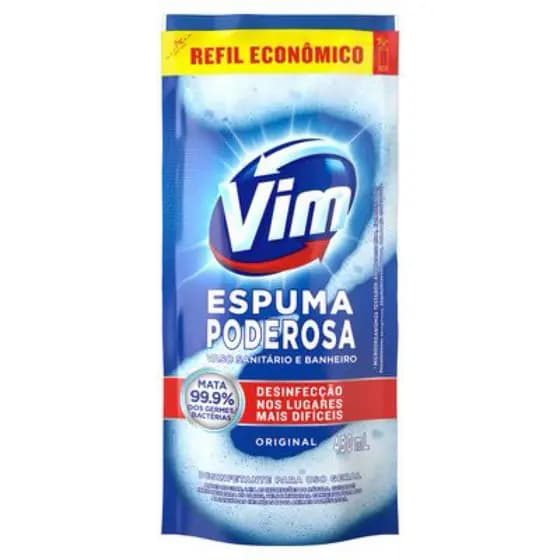 Vim Espuma Poderosa Original Refil Econômico