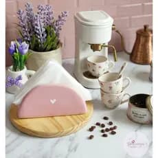 Porta Guardanapo - Delicado - Coração - Porta Papéis - Rosa