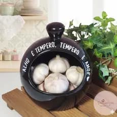 Porta Alho Gourmet - Delicadeza no Lar - PRETO