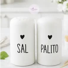 Kit de Paliteiro e Saleiro de Mesa - ESCRITA