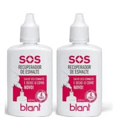 Kit Recuperador De Esmaltes Sos Blant Salve Seu Esmalte - 40ml Incolor 2 unidades