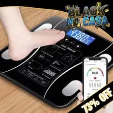 Balança Digital Bioimpedância Profissional 180KG Com Aplicativo de Celular Massa Corporal Imc Humana