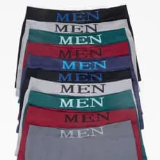 Kit 6 Cuecas Boxers Masculina de Microfibra Adulto - Cuecas sortidas