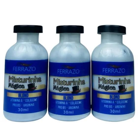 Misturinha Mágica Blond 30mL Proteção, Brilho e Maciez 3 Unid. Ferrazo Profection