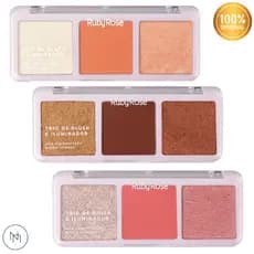 Blush e Iluminador Ruby Rose Trio HB-F583