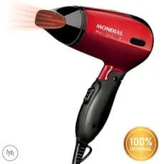 Secador de cabelos Mondial para viagem Maxis Vermelho e Preto 1200W SC-10