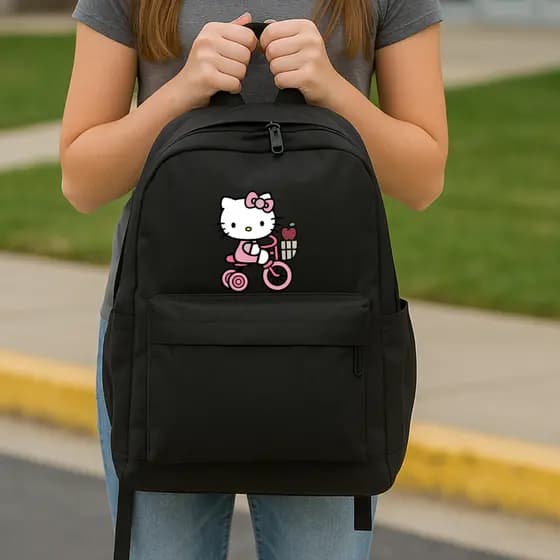 Mochila Escolar meninas infantil hellokitty Passeio Faculdade Academia Mochilas menina ideal para o dia a dia notebooks