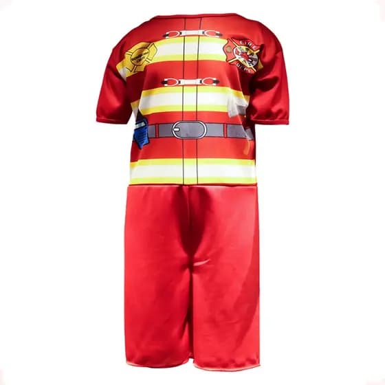 Fantasia Infantil Estilo Bombeiro Menino Festa Carnaval