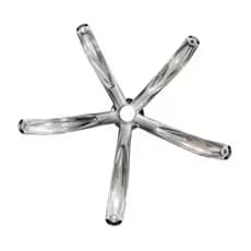 Estrela Cromada para Cadeira de Escritório/Gamer – Base Reforçada com Alta Resistência e Durabilidade