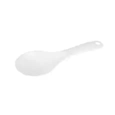 Colher de sobremesa Servir Plástica Branca para Arroz Feijão mantimentos 20cm