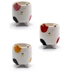 Caneca De Gatinho Ornamento De Porcelana Enfeite 9cm 250ml