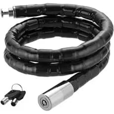 Cadeado Corrente Reforçado 22mm X 1m Articulado Para Bicicleta Bike Moto Portões Estepes De Carro
