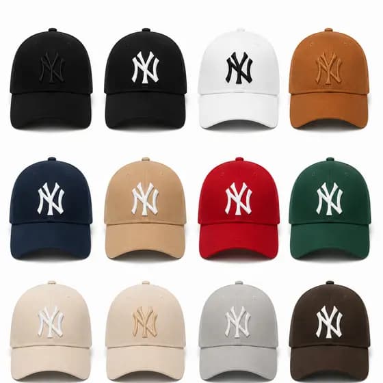 Boné New York NY Bordado, Aba Curva, Unissex, Regulagem Ajustável, Premium, Treino, Blogueira, Beisebol - ENVIO IMEDIATO