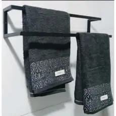 Suporte Porta Toalha Duplo Estilo Industrial