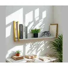 Prateleira Estilo Industrial 1 Metro MDF U Invertido 20cm Profundidade Parede Decoração