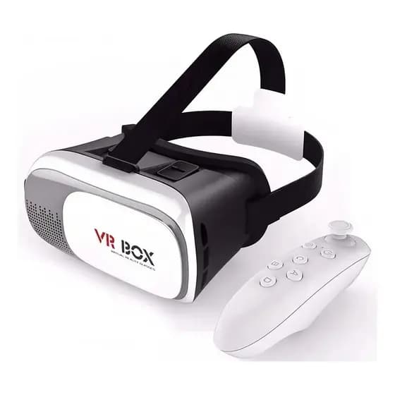 Óculos VR Box 2.0 Realidade Virtual 3D Com ou Sem Controle Bluetooth Compatível Android Jogos, Vídeos e Filmes 360