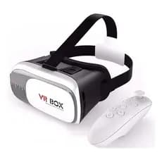 Óculos VR Box 2.0 Realidade Virtual 3D Com ou Sem Controle Bluetooth Compatível Android Jogos, Vídeos e Filmes 360