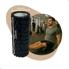 Rolo de Massagem Foam Roller Profissional – Liberação Miofascial, Alívio da Dor Muscular, Yoga, Pilates e Fisioterapia