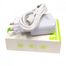 Carregador Completo 02 Portas USB com Cabo Móvel Lightning 5.1A Altomex