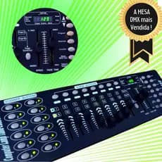 Mesa Dmx 512 Operator Profissional 192 Cenas Strobo Dj St512 Showtech