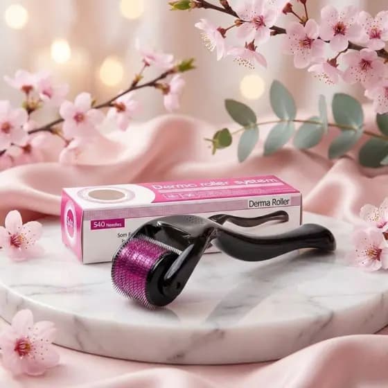 KIT 10 DermaRoller Micro Agulhamento Estímulo de Colágeno Rugas Linhas de Expressão Estrias Calvície