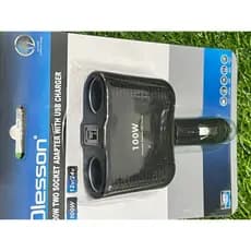 (M-21-42B)12v-24v tomada do divisor do soquete do isqueiro do carro led usb carregador plug adaptador porta Triplas