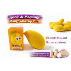 Esponja de Maquiagem Formato Manga – Makeup Puff Divertido, Macio e Anatômico - Manguinha Original