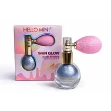 Iluminador Metálico Cintilante Spray Hello Mini com Brilho Intenso para Corpo e Cabelo Amor Anjo