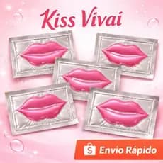 1, 3, 5 ou 8 unidades Máscara Labial Kiss Vivai com Colágeno Hidratante para Lábios Ressecados