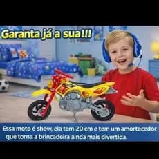 Motocross Infantil 20cm Resistente