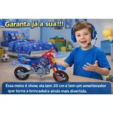 Moto Motocross infantil 20cm Resistente Oferta