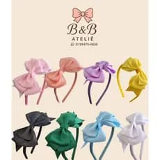 Tiaras Laço Infantil – Várias Cores | Acessório de Cabelo