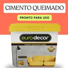Efeito Cimento Queimado Pronto Eurodecor Diversas Cores- 5 Kg