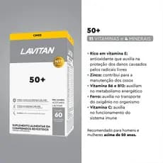 Lavitan 50+ Sênior - 60 Comprimidos