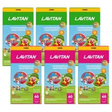 Kit 3 Lavitan Patati Patata Tutti-frutti 60caps + 3 Lavitan Patati Patata C/60 Cáps
