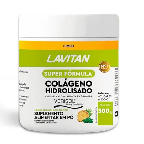 Lavitan Colágeno Hidrolisado com ácido hialurônico+vitaminas