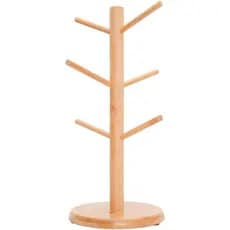 Suporte Organizador para 6 Xícaras em Bambu