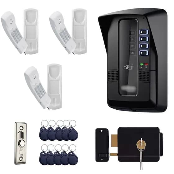 Porteiro Coletivo Interfone Portaria Predial Residencial 3 Pontos Intelbras Fechadura