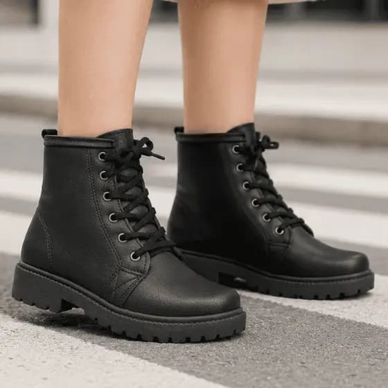 Bota Coturno Feminina Tratorada Passeio Inverno Klicpé