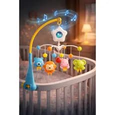 Móbile Musical para Berço Bebê com Música Giratório Mobile Infantil para Dormir Bebê