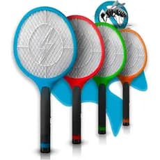 Raquete Elétrica Mata Mosquito Recarregável Bivolt Colorida - Portátil e Seguro