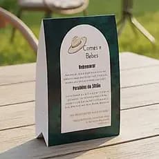 Menu de mesa/ cardápio de mesa/ agradecimento para mesa - tema personalizado- 20 unidades