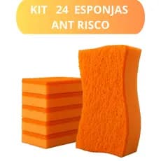 Kit 24 Esponjas Não Risca Panelas Antiaderente Alta Durabilidade + Brinde 🎁 Loja 4,9⭐