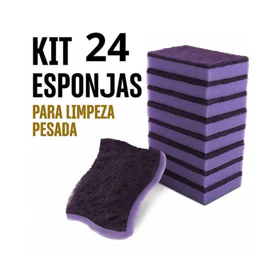 24 Esponjas Lavar Louças  LIMPEZA PESADA Limpeza extrema + BRINDE