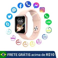 Smartwatch D20 ou y68 - relógio inteligente bluetooth - coloca foto na tela, ESTOQUE NO BRASIL